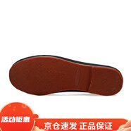 內(nèi)聯(lián)升布鞋男鞋北京布鞋男手工禮巾舌牛皮底皮便鞋7111A 7111G加膠底 38