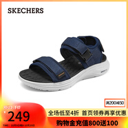 斯凱奇（Skechers）男士舒適休閑涼鞋232899 海軍藍色/NVY 41