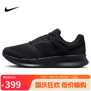 NIKE跑步鞋男緩震RUN SWIFT 3運動鞋DR2695-003黑44.5