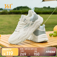 361°運(yùn)動(dòng)鞋女秋季網(wǎng)面厚底增高休閑通勤老爹跑步鞋子女682426763F-3