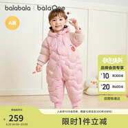 巴拉巴拉童裝嬰兒羽絨服寶寶連體衣新生兒2025冬加厚哈衣爬服208425120204