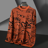 HAOLANGGE秋冬新款加肥加大碼胖人針織衫男士毛衣潮流歐美時(shí)尚寬松上衣 MY118圓領(lǐng) 2XL （170-190斤）