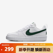 耐克（NIKE）女鞋運動(dòng)鞋COURT休閑鞋復古潮流透氣板鞋DV5456-133 白色 35.5