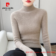 皮爾卡丹（pierre cardin）品牌斷碼撿漏·針織羊毛衫女士一線(xiàn)成衣打底衫半高領(lǐng)秋冬抽條毛衣原絨駝S 【收藏加購送禮品】