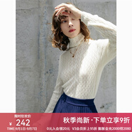 顏域氣質(zhì)高領(lǐng)打底毛衣女冬裝2023新款百搭修身顯瘦氣質(zhì)內(nèi)搭上衣 白色 S 36