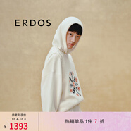 ERDOS 雪花提花背心圓領(lǐng)厚款疊穿針織毛衣圣誕女套衫羊絨衫 白 160/80A/S