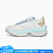 彪馬（PUMA）彪馬男女同款運動休閑鞋網(wǎng)眼透氣輕質(zhì)舒適日常美國直郵386718秋冬 Puma White-Nitro Blue 10