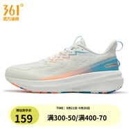 361°男鞋運動鞋夏季新品361度男緩震跑鞋 羽毛白/和諧藍 40