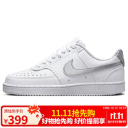 耐克NIKE板鞋女百搭緩震COURT VISION運動鞋DH3158-108白銀37.5