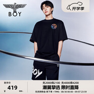 BOY LONDON【范丞丞同款】潮牌男女同款春夏涂鴉朋克運(yùn)動短褲N13901 黑色 S
