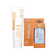 THINKBABY美國兒童防曬霜SPF50戶(hù)外防曬物理防曬溫和易清洗 新版本無(wú)EWG標 防曬89ml+防曬棒18.4g  26年5月