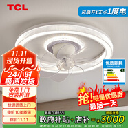 TCL 吸頂風(fēng)扇燈吊扇燈2025年新款超薄兒童大風(fēng)力智能臥室風(fēng)扇吊燈 搖頭-冰雪款-變頻+調光 全光譜