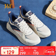 361°運(yùn)動(dòng)鞋男秋冬季通勤厚底增高網(wǎng)面休閑跑步老爹鞋子男672036708-3