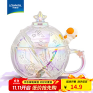 樂(lè )唯詩(shī)（NERVISHI）玻璃杯高顏值水杯透明玻璃牛奶杯帶把ins風(fēng)奶茶杯早餐杯茶杯 星球杯【炫彩】320ml1只