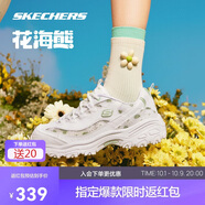 斯凱奇花海熊|女鞋秋季老爹鞋輕甜美女增高透氣百搭情侶運動(dòng)休閑鞋