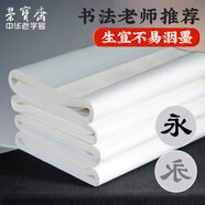 榮寶齋 書畫紙宣紙 生宣書法國畫專用紙毛筆初學練習創(chuàng)作四尺單開學生入門 生宣-四尺整刀/50張