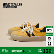 Semir女鞋德訓(xùn)鞋秋季休閑運(yùn)動(dòng)鞋板鞋女SFYM233655 落日黃 35