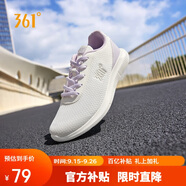 361°運動(dòng)鞋女秋季網(wǎng)面透氣戶(hù)外輕便通勤軟底慢跑步鞋子女681832270-5