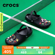 crocs卡駱馳檀健次同款經(jīng)典洞洞鞋男沙灘鞋戶外沙灘包頭拖鞋女鞋|10001 黑色-001 37 /38(230mm)