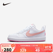 NIKE 耐克男女休閑板鞋COURT BOROUGH兒童運動(dòng)鞋時(shí)尚小白鞋青少年大童