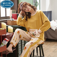 帕蘭朵睡衣女春秋季純棉韓版卡通長(cháng)袖大碼兩件套裝24秋冬款家居服可外穿 Z3907 3XL碼(建議145-155斤)