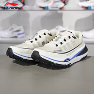 李寧 的盧 V2越野跑鞋2024冬季新品男子?絲高回彈運動鞋ARNU009 ARNU009-1米白色 39