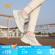 361°運動鞋女秋季網布透氣健身輕便休閑厚底慢跑步鞋子女682232210-1