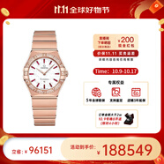 歐米茄（OMEGA）瑞士星座系列曼哈頓石英防水女腕表28mm【11.11提前購】 鋼帶白盤131.55.28.60.55.004