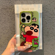 咪咕可愛(ài)蠟筆小新適用蘋(píng)果16promax手機殼iphone14pro新款13卡通12果凍11保護套15promax全包防摔硅膠x 鱷魚(yú)餅干小新FGK-果凍二合 iPhoneXSMax