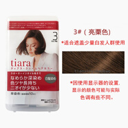 資生堂（Shiseido）日本原裝資生堂染發(fā)膏不傷頭發(fā)遮蓋白發(fā)黑茶棕巧克力色染發(fā)劑 3#(亮栗色)資生堂