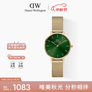 丹尼爾惠靈頓（DanielWellington）DW手表女簡(jiǎn)約時(shí)尚歐美表石英小綠表送女友七夕禮物DW00100479