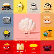 歪果殼可愛(ài)卡通適用Huawei華為FreeBuds Pro4耳機(jī)殼新款華為FreeBuds Pro3無(wú)線藍(lán)牙耳機(jī)保護(hù)套硅膠防摔 炫彩貝殼送掛鉤