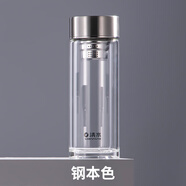 清水（SHIMIZU）?單層玻璃杯杯杯防燙 8791 鋼本色400ml