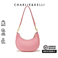 CHARLIE&KELLI CK品牌包包女包2025新款腋下包手提包單肩斜挎包生日禮物女 水晶粉