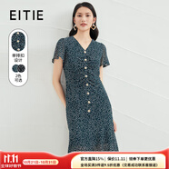 愛特愛（EITIE）法式v領(lǐng)波點復(fù)古茶歇連衣裙夏季新款V領(lǐng)通勤氣質(zhì)顯瘦6607324 甘葡49 S 155