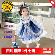 G.DUCKKIDS洛麗塔公主裙女童連衣裙夏季朱迪兒童裙子兔子警官生日蓬蓬裙春秋 25027連衣裙【春秋裝】 100 尺碼2~3歲【 90-100cm】