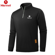 Marmot土撥鼠25秋冬季戶(hù)外運動(dòng)T恤男圓領(lǐng)長(cháng)袖打底衫徒步旅游休閑套頭衫 黑色 S