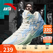 安踏KT3 team｜籃球鞋男秋冬季湯普森防滑減震男戶外實(shí)戰(zhàn)比賽運(yùn)動(dòng)鞋子 【推薦-KT3 team】紙莎白/淡粉藍(lán)-1 42.5