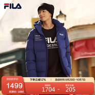 FILA 斐樂(lè )官方情侶羽絨服2025年冬時(shí)尚休閑連帽上衣男女同款保暖外套