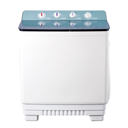 奇帥雙桶系列  16.5公斤大容量超大脫水桶3D炫彩鋼化玻璃面板半自動(dòng)洗衣機