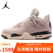 耐克NIKE男女休閑鞋喬丹AJ4 JORDAN 4復(fù)古運動鞋 FZ4810-200粉黑35.5