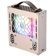 Thermaltake（Tt）凌馳M1鋁合金mini迷你電腦機箱臺式機小主電源套裝diy辦公外殼itx標(biāo)準版【內(nèi)置300W電源】十個顏色可選
