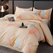 恒源祥法式復古碎花床單四件套純棉全棉床品床笠被套被罩宿舍床上三件套 鈴蘭 床單款 2.0m四件套220*240