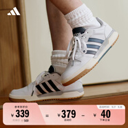 adidas ENTRAP美式校園風(fēng)運(yùn)動板鞋男女少年感復(fù)古籃球鞋阿迪達(dá)斯   白色/藍(lán)色   42