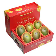 京自鮮生禮盒裝攀枝花凱特芒果青皮大芒果精選新鮮水果送禮 3000g禮盒裝