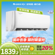 格力（GREE）空調(diào)1.5匹掛機/大1匹國家補貼 天儀/云佳PRO  新一級能效 變頻冷暖 快速制冷自清潔家用臥室壁掛式 大1匹 一級能效 天儀 入門款 皓雪白色
