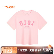 安踏兒童女童短袖T恤衫韓版大童籃球風(fēng)運動(dòng)上衣潮酷362431106