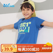 361°童裝兒童短袖2025夏季男童短袖t恤男大童夏季短袖上衣 藍 170