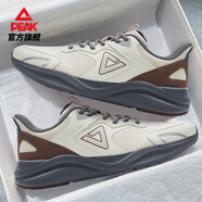 匹克（PEAK）態(tài)極男鞋2025秋冬新款緩震黑色運(yùn)動(dòng)鞋男網(wǎng)面跑步鞋防臭透氣慢跑鞋 帆布白色/深灰 -態(tài)極 44