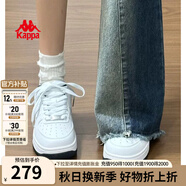 KAPPA卡帕女鞋情侶鞋厚底板鞋女2025秋季新款透氣小白鞋女休閑運(yùn)動(dòng)鞋女 經(jīng)典白/海昌藍(lán) 39
